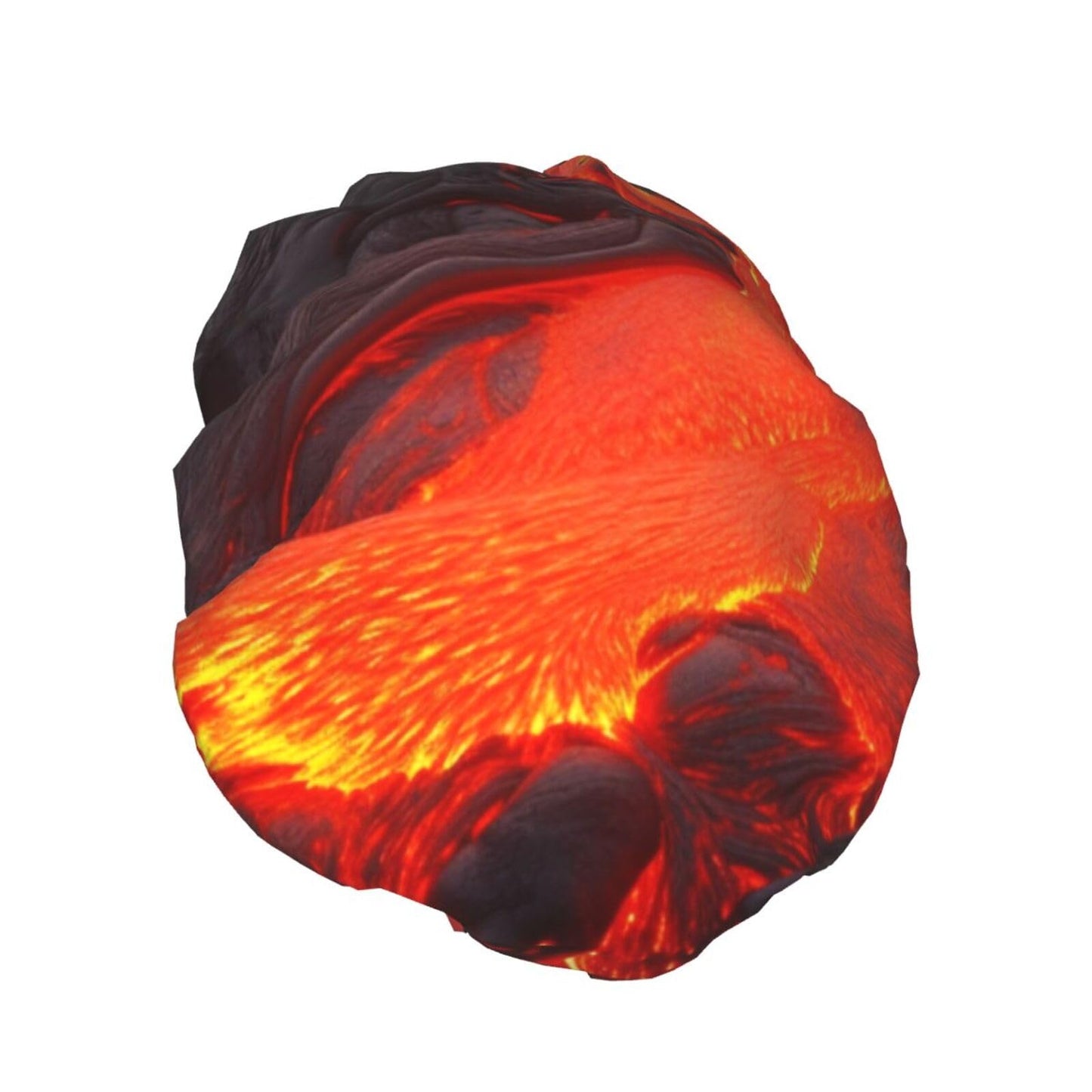 Red Lava Shower Cap for Women Men Large Reusable Shower Bonnet Double-Layer Waterproof Bath Caps Elastic Band Hair Hat for All Hairstyles Beauty and Personal Care BWLHJKE