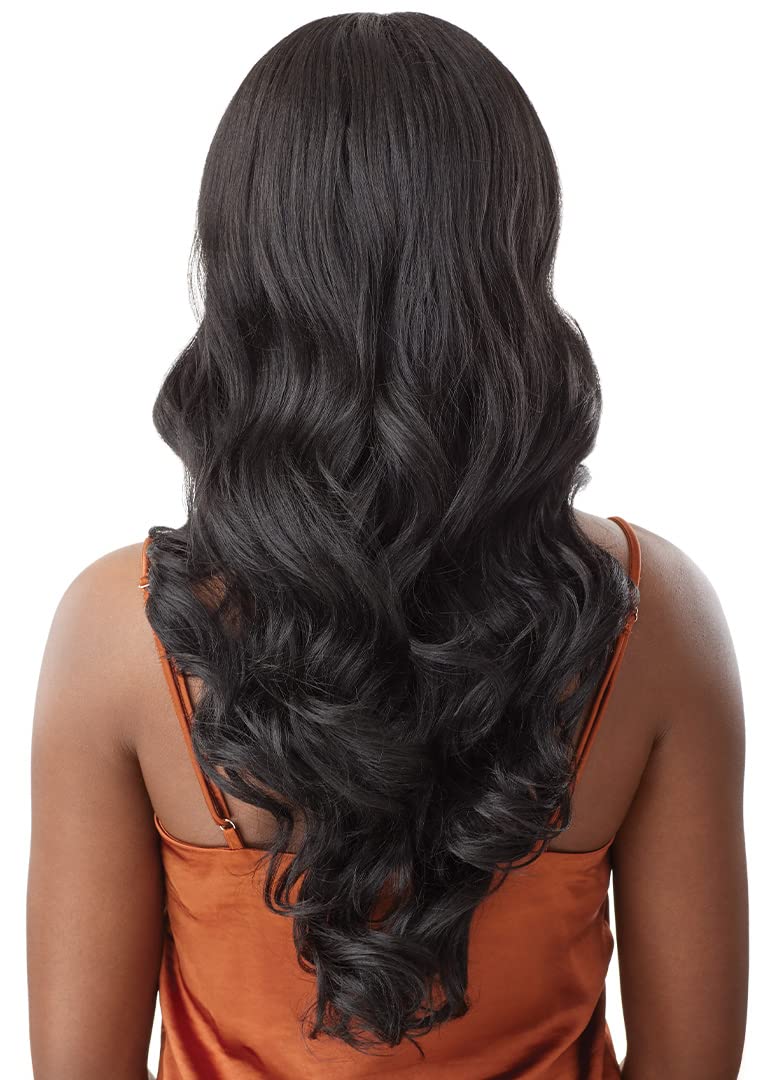 Outre - 5x5 Lace Closure Wig - Human Hair Blend - Body Curl 24" (JET BLACK 1)