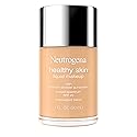 Neutrogena Healthy Skin Liquid Foundation Makeup Broad Spectrum SPF 20 Sunscreen, Medium Coverage, Vit B5, Antioxidants, All Day Wear, Sand 250N, 1 Beauty & Personal Care Neutrogena