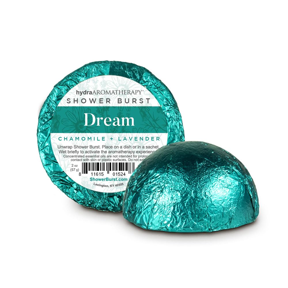 Dream Shower Burst Duo Gift Set with Sachet- Shower Steamers Aromatherapy fizzing Bombs with Essential Oils of Chamomile & Lavender Tablets Made… Beauty & Personal Care hydraAromatherapy