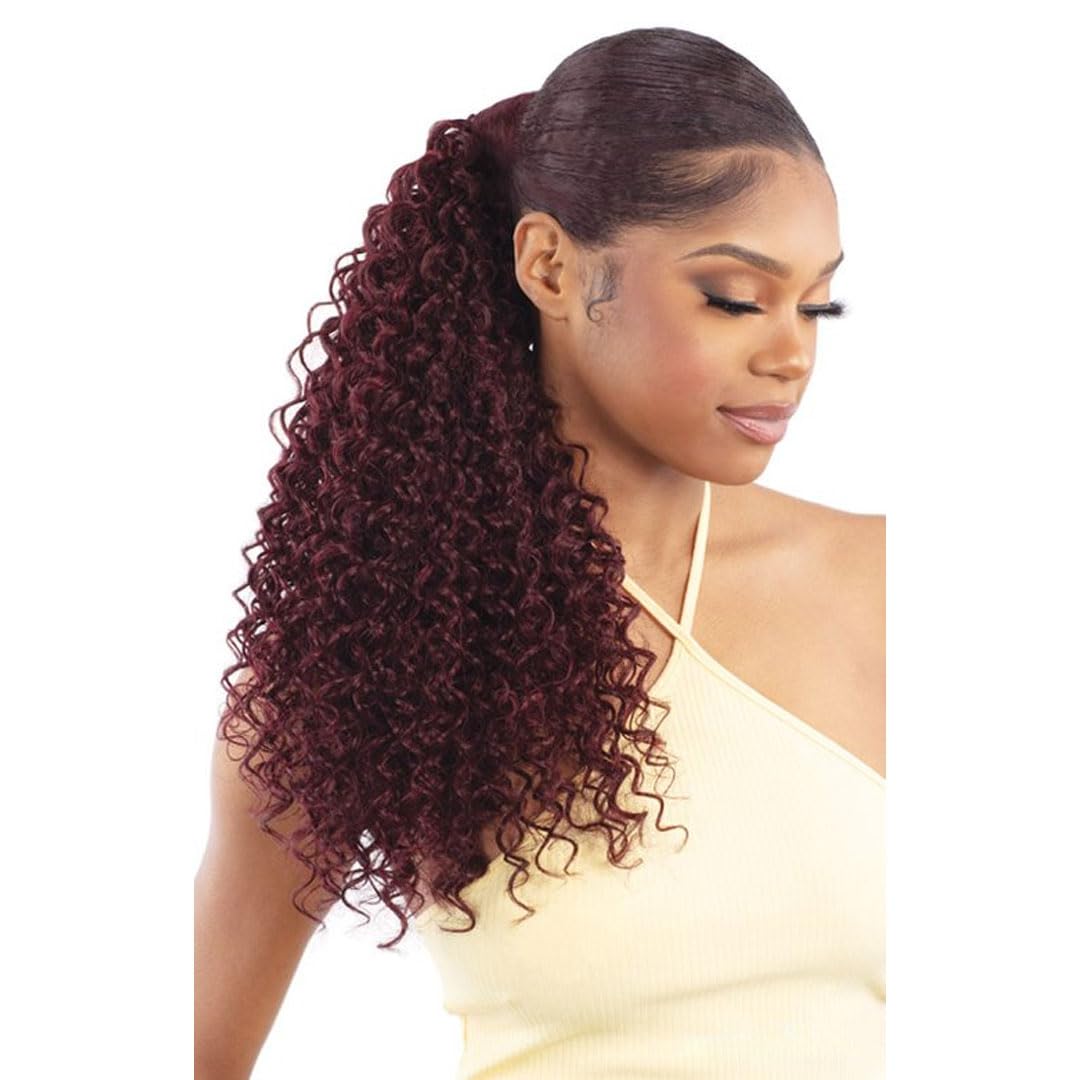 Shake N Go Organique Pony Pro Secret Pocket Ponytail - Water Curl 18" (Color : 530)