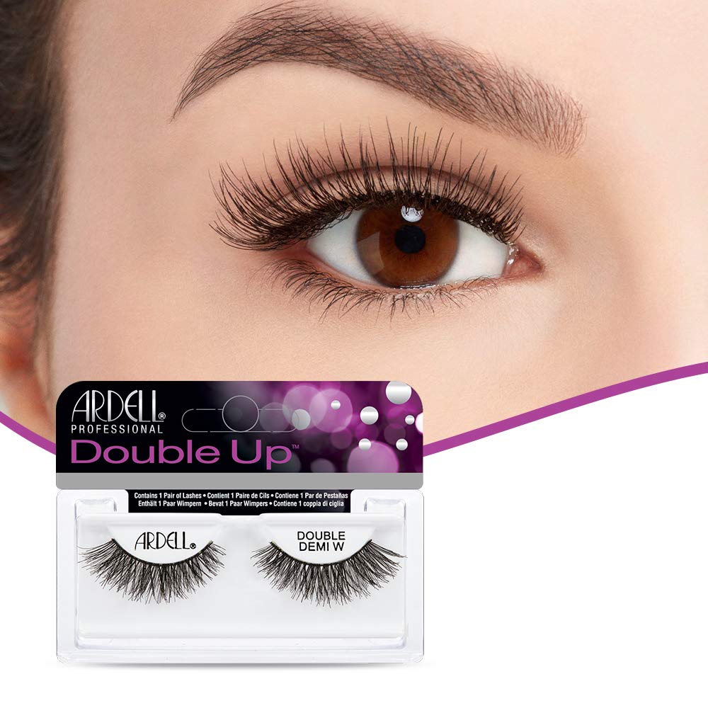 Ardell Double Up False Eyelashes - Double Demi Wispies Strip Lashes, Wispy Dramatic Look, Reusable Fake Lashes for Women, 4 Pairs Beauty & Personal Care Ardell