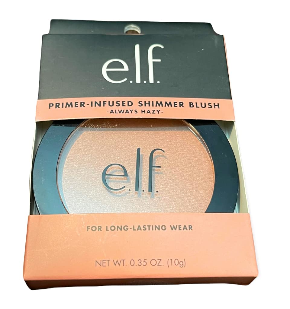 ELF Primer Infused Shimmer Blush- Always Hazy Beauty & Personal Care e.l.f.