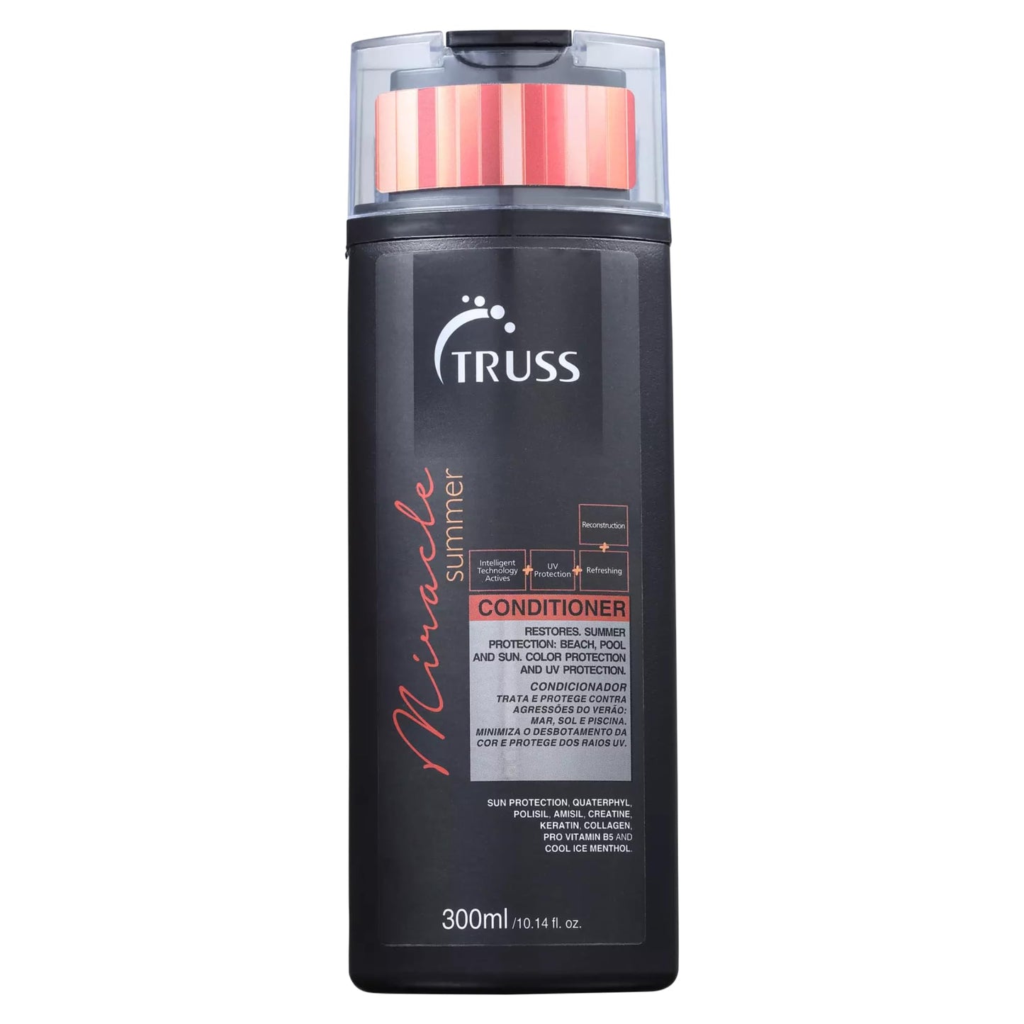 TRUSS Miracle Summer Conditioner - Moisturizing Conditioner, Protects Hair From Sun, UV, Ocean & Pool Water, Adds Shine, Prevents Color Fading - All Beauty & Personal Care TRUSS