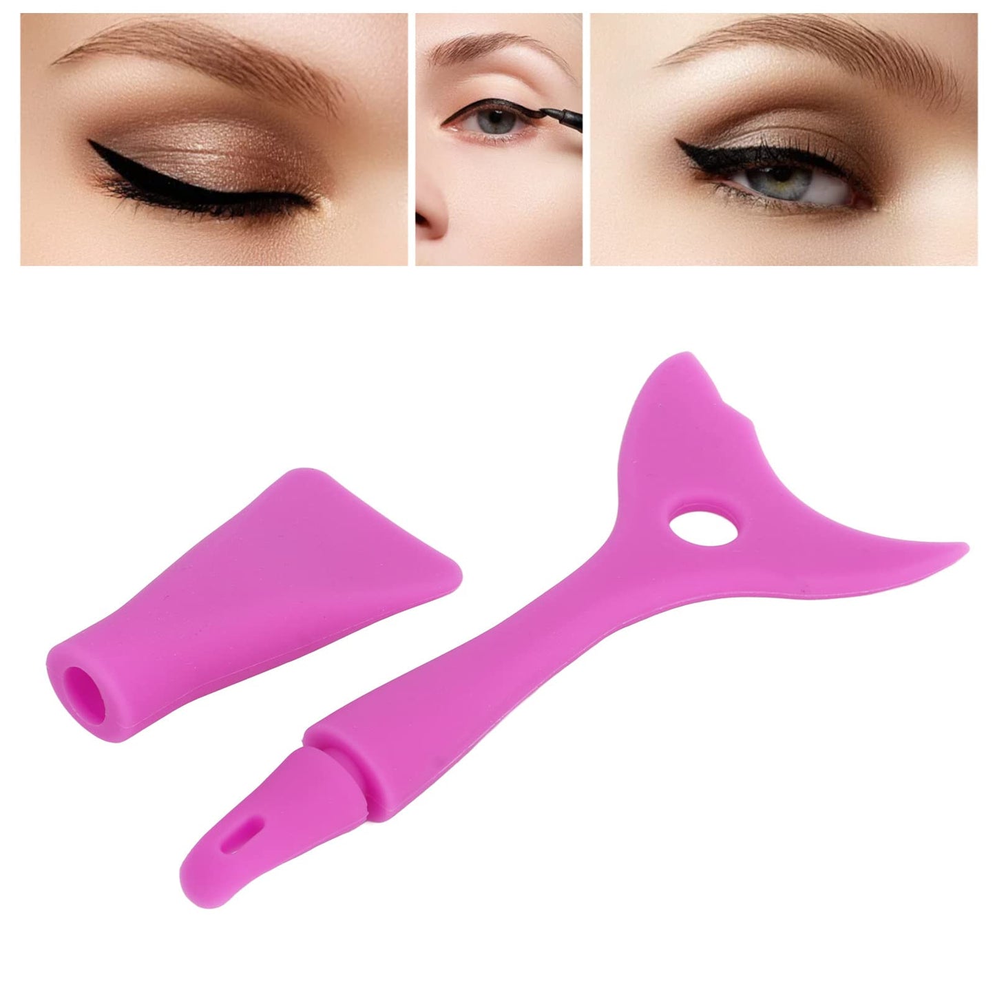 Multifunctional Silicone Shadow Makeup Stencil Mask Brush, Reusable Eye Stencil Tool for Cosmetics (Purple) Beauty & Personal Care Mbeysaq