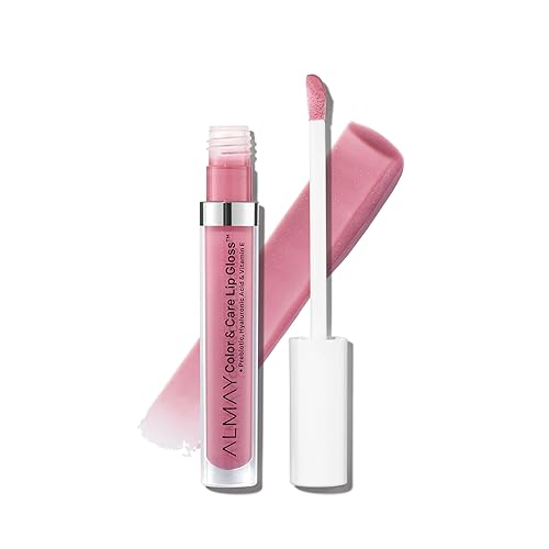 Almay Color & Care Hydrating Lip Gloss, Soft Natural Hues, Prebiotic Complex, Hyaluronic Filling-Sphere Technology, 500 Sunrise Punch, 0.1 Fl Oz Beauty & Personal Care Almay