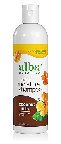 Alba Botanica More Moisture Shampoo, Coconut Milk, 12 Oz (Packaging May Vary) Beauty & Personal Care Alba Botanica