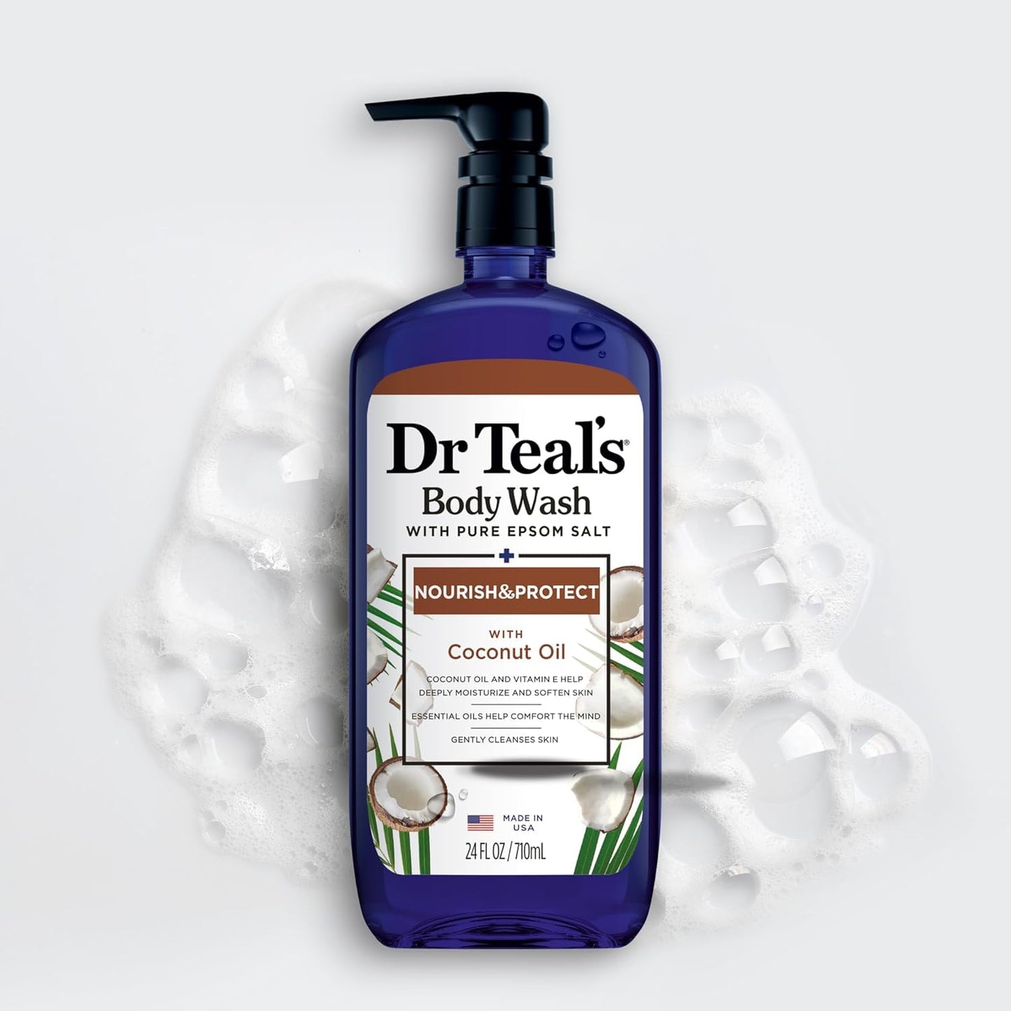 Dr Teal's Body Wash, Nourish & Protect with Coconut Oil, 24 fl oz Beauty & Personal Care Dr Teal's