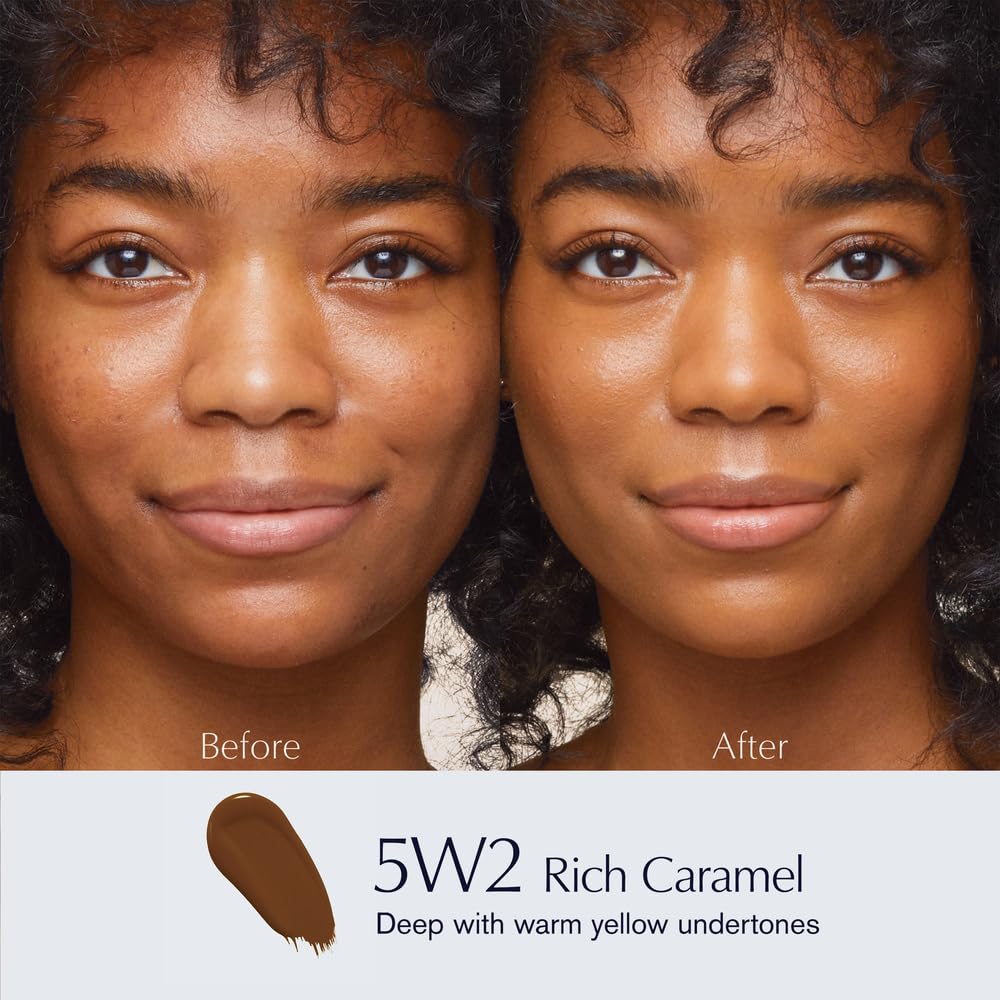 Estée Lauder Double Wear Sheer Matte Foundation SPF 19 | 12-Hour Wear, 1.0 Fl Oz, 5W2 Rich Caramel Beauty & Personal Care Estée Lauder