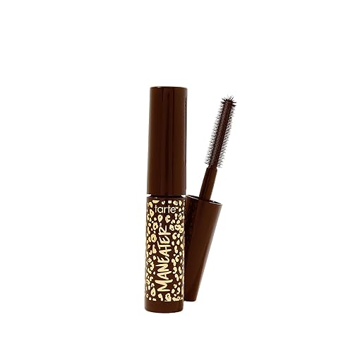 tarte maneater mascara - Extreme Curl, Instant Volume & Length, 16HR Ultra-Creamy Longwear Eye Makeup, Cruelty-Free, travel size, brown Beauty & Personal Care tarte
