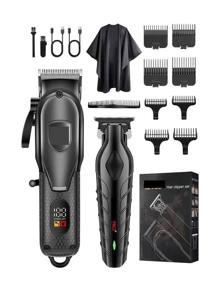 EWKYLSEM Hair Cutting Machine Professional Electric Clipper Kit Rechargeable Trimmer Dry Wet Shaving Machine Cordless(Green) Beauty and Personal Care EWKYLSEM