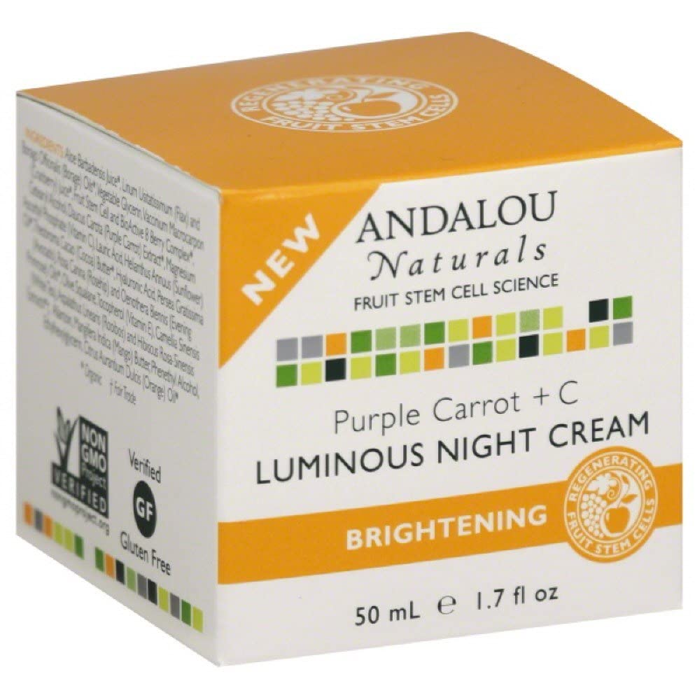 Andalou Naturals Night Crm Prpl Carrot+c Beauty & Personal Care Andalou Naturals