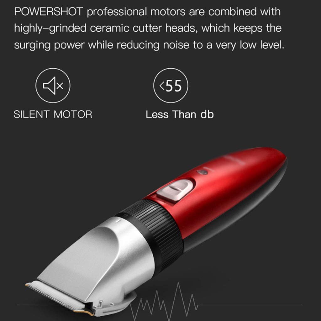 ZUIAI Electric Hair Trimmer Men Clipper Adult Rechargeable Ceramic Cutting Hair Cutter Length Adjusted Beauty and Personal Care ZUIAI