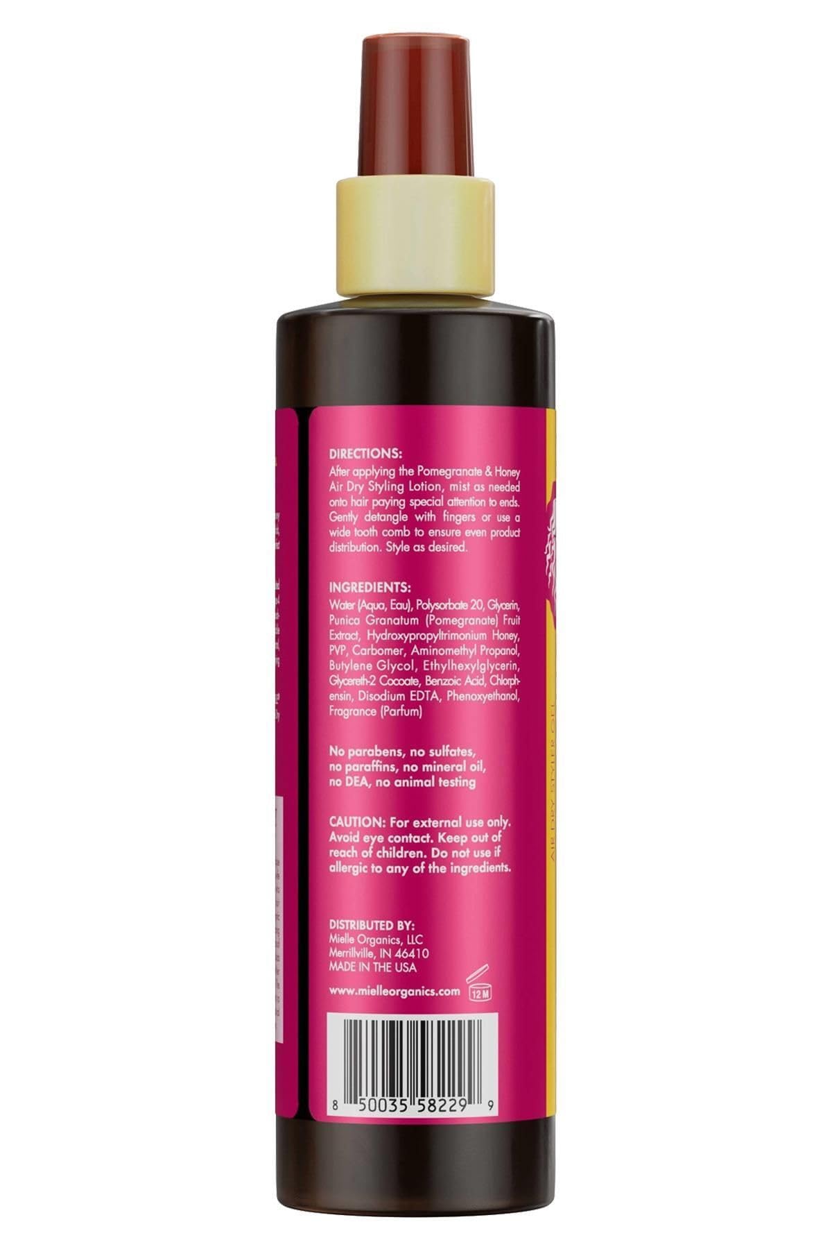 Mielle Pomegranate & Honey Air Dry Styler Gel 8 Oz (Pack of 1) Beauty & Personal Care MIELLE