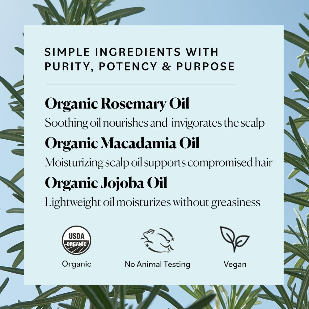 Sky Organics Organic Rosemary Strong Roots Oil, Hair & Scalp Serum 2 fl oz