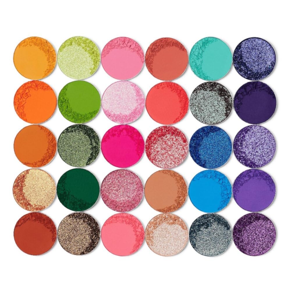 Juvia's Place Palette Culture - Yellow, Greens, Pink, Purple, Orange, Chromatic & Glitter Shades, 30 Pigmented Makeup Palette for Eye Color & Shine… Beauty & Personal Care Juvia's Place