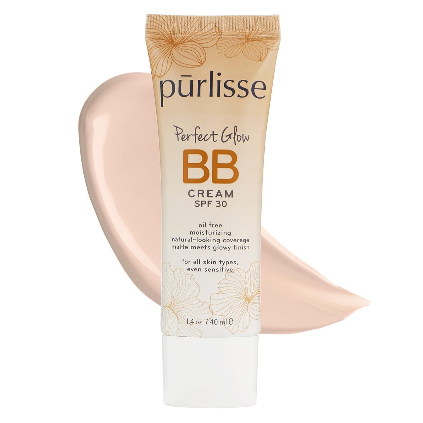 pūrlisse Perfect Glow BB Cream with SPF 30 - Matte Meets Dewy Finish - Enriched with Goji & Hawthorn Beauty & Personal Care pūrlisse