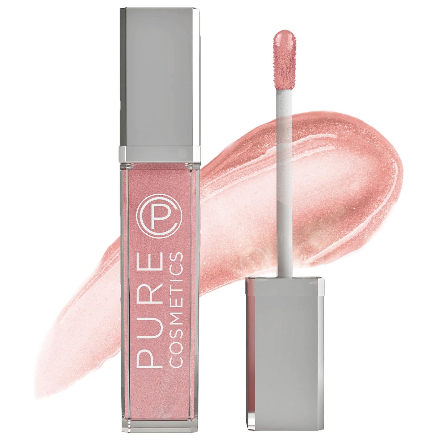 Pure Illumination Light-Up Lip Gloss with LED-Lit Applicator Brush + Side Mirror, Non-Sticky, Moisturizing Hydrating Lip Glosses with Lanolin, Jojoba Beauty & Personal Care Pure Cosmetics