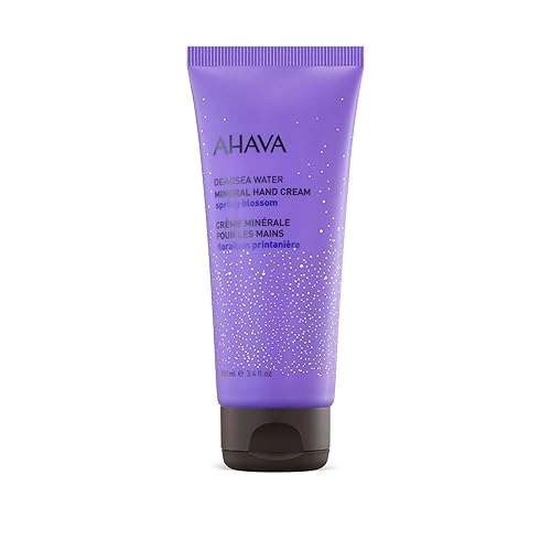 AHAVA Dead Sea Water Mineral Hand Cream, Spring Blossom - Hand Moisturizer For Dry Cracked Hands, Light & Fast Absorbing, Enriched with Exlusive Beauty & Personal Care AHAVA