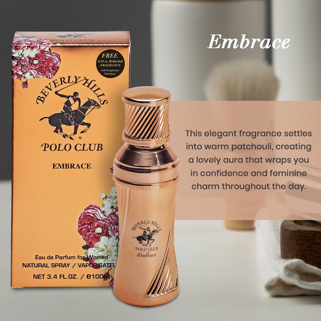 Beverly Hills Polo Club Sexy EMBRACE - Cologne for Women with Notes Rose, Mandarin Pink Pepper & Patchouli,Fresh & Floral Fragrance Scent Beauty & Personal Care Beverly Hills Polo Club