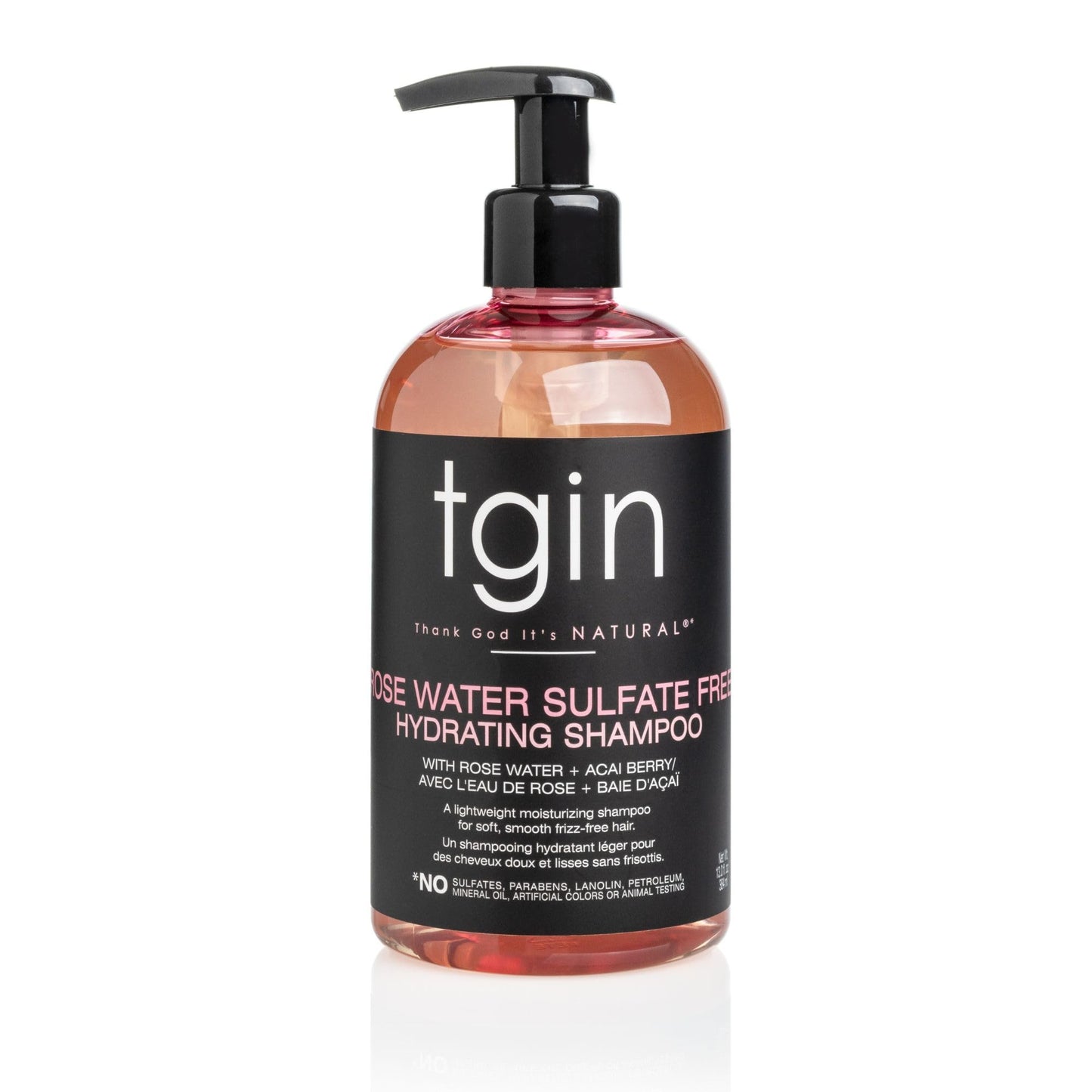 tgin Rose Water Sulfate-Free Hydrating Shampoo - Clarifying Shampoo for Curly, Wavy & Coily Hair - Lightweight Tgin Hair Products for Soft, Shiny, No Beauty & Personal Care Thank God It's Natural