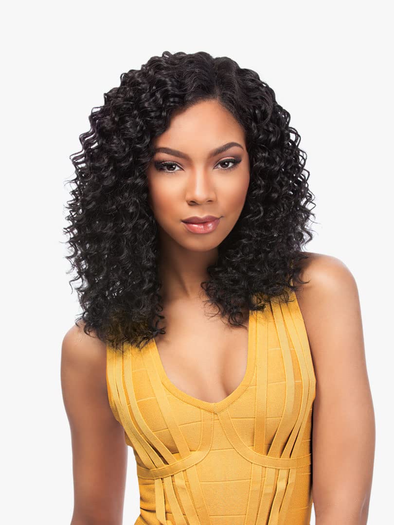 Sensationnel Empire Curly Human Hair-Deep Wave,14 inch, 27 HONEYBLONDE