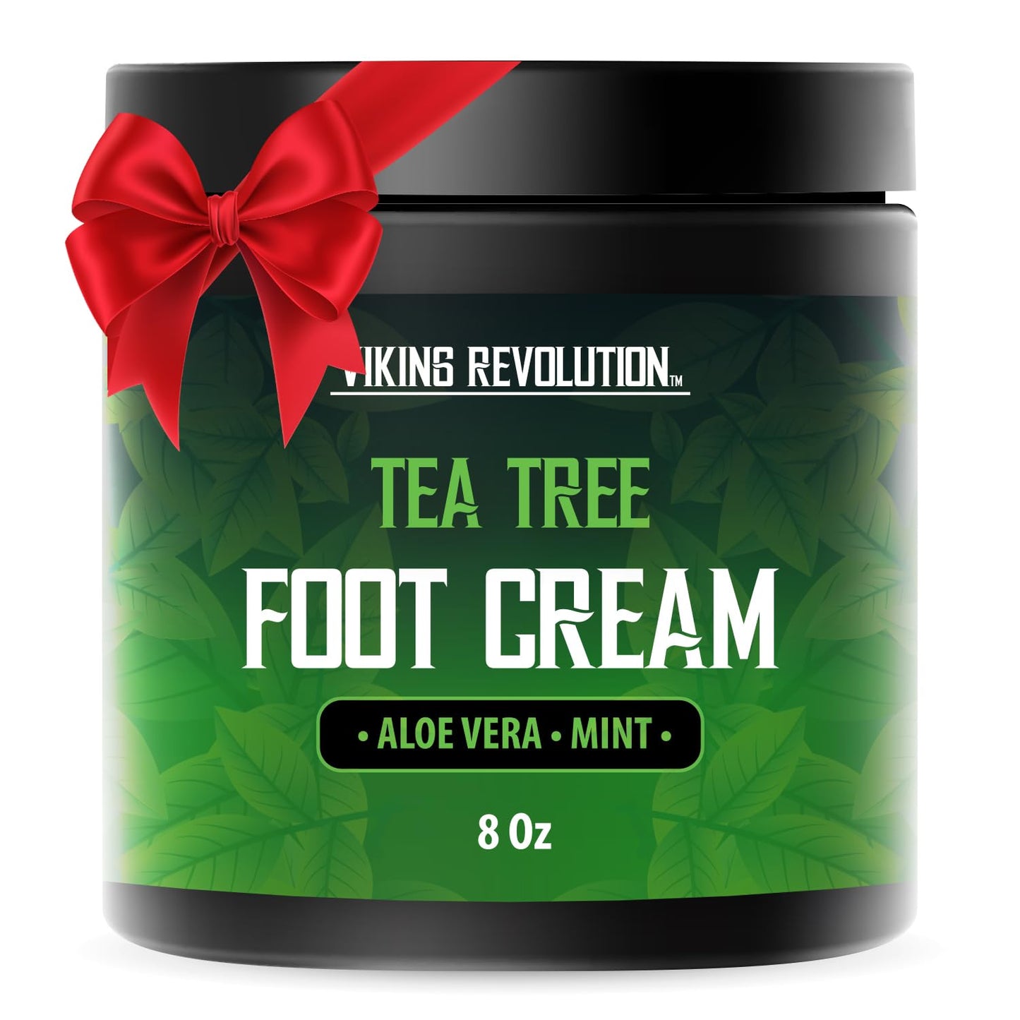 Viking Revolution Tea Tree Foot Cream for Dry Cracked Heels - Foot Balm For Cracked Feet - Dry Feet Repairing Cream with Aloe Vera and Mint (8oz) Beauty & Personal Care Viking Revolution
