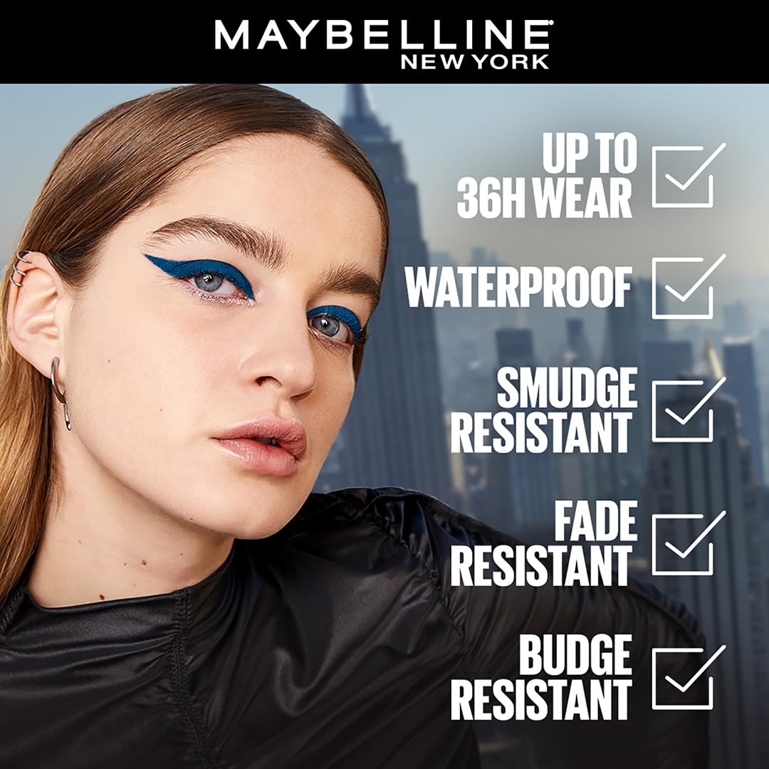 MAYBELLINE New York Tattoo Studio Long-Lasting Sharpenable Eyeliner Makeup Pencil, Glide on Smooth Gel Pigment, 36 Hour Wear, Waterproof Bronze Glitz Beauty & Personal Care MAYBELLINE