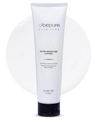 Aloette Facial Moisturizer for Oily & Irritable Skin, Nutri Moisture Lotion - Lightweight Daily Moisturizer for Uneven Skin Tone, Breakouts & Acne Beauty & Personal Care Aloette