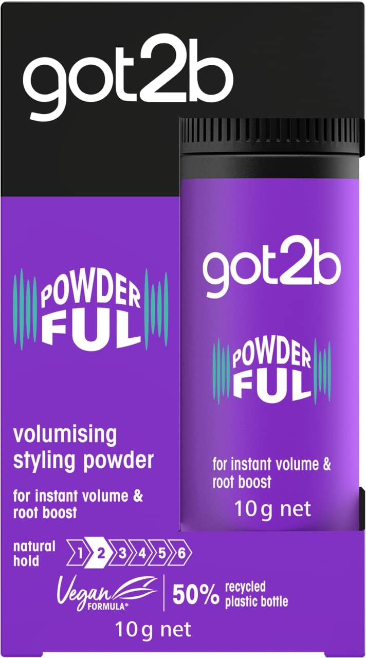 Schwarzkopf got2b Powder'ful Volume Unisex Root Hair Styling Powder, For Instant Volume and Root Boost, Vegan, 10g Beauty & Personal Care Got2B