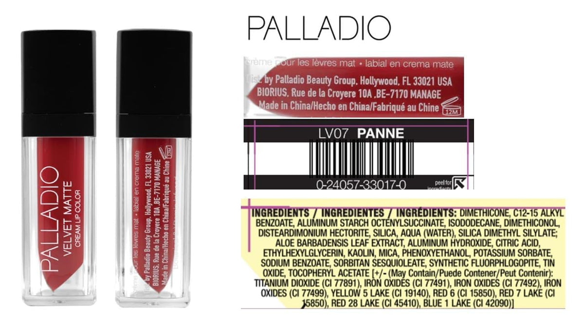 Palladio Velvet Matte Cream Lip Color, Panne Beauty & Personal Care Palladio