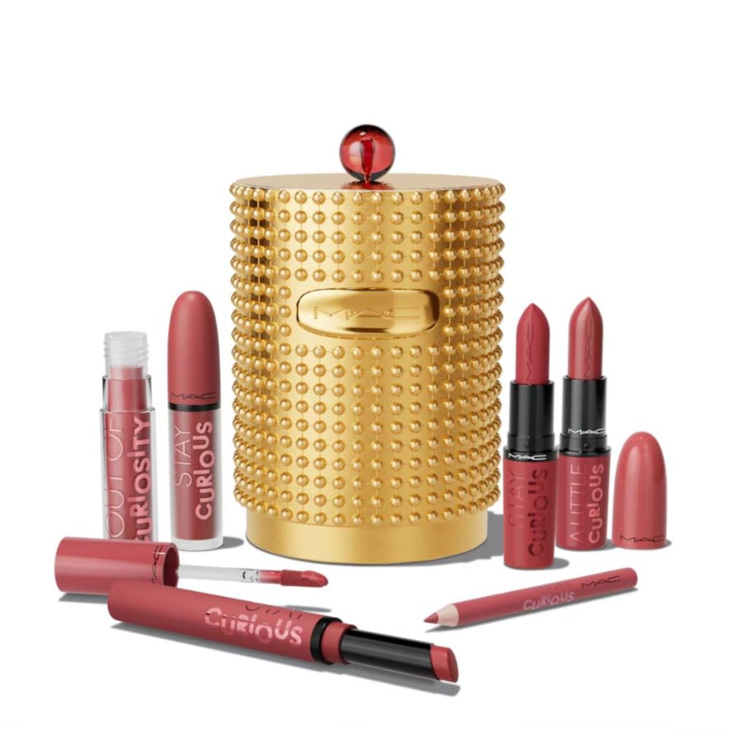 MAC Cosmetics Limited Edition Stay Curious Party Crew Vault - 4 Lipsticks - Lipgloss and Lip Pencil Beauty & Personal Care MAC