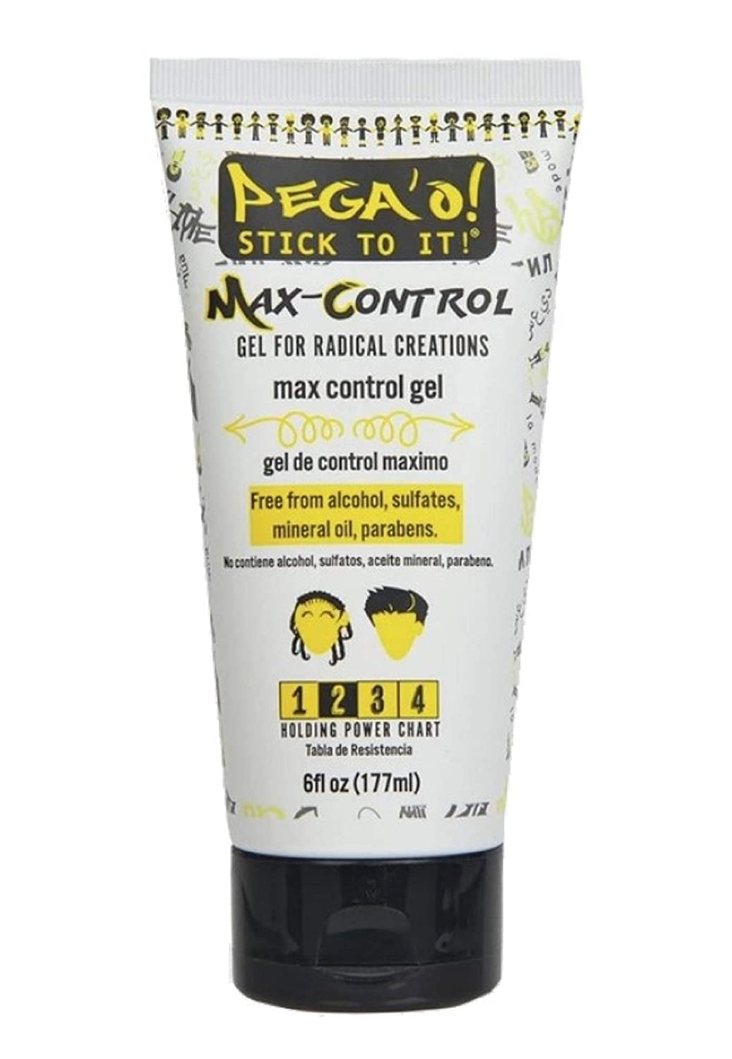 PEGA'O! Max Control - Gel For Radical Creations, Level 2 Holding Power, Free From Alcohol, Sulfates, Mineral Oil, Parabens, Delivers a Hold For Hair Beauty & Personal Care PEGA'O!