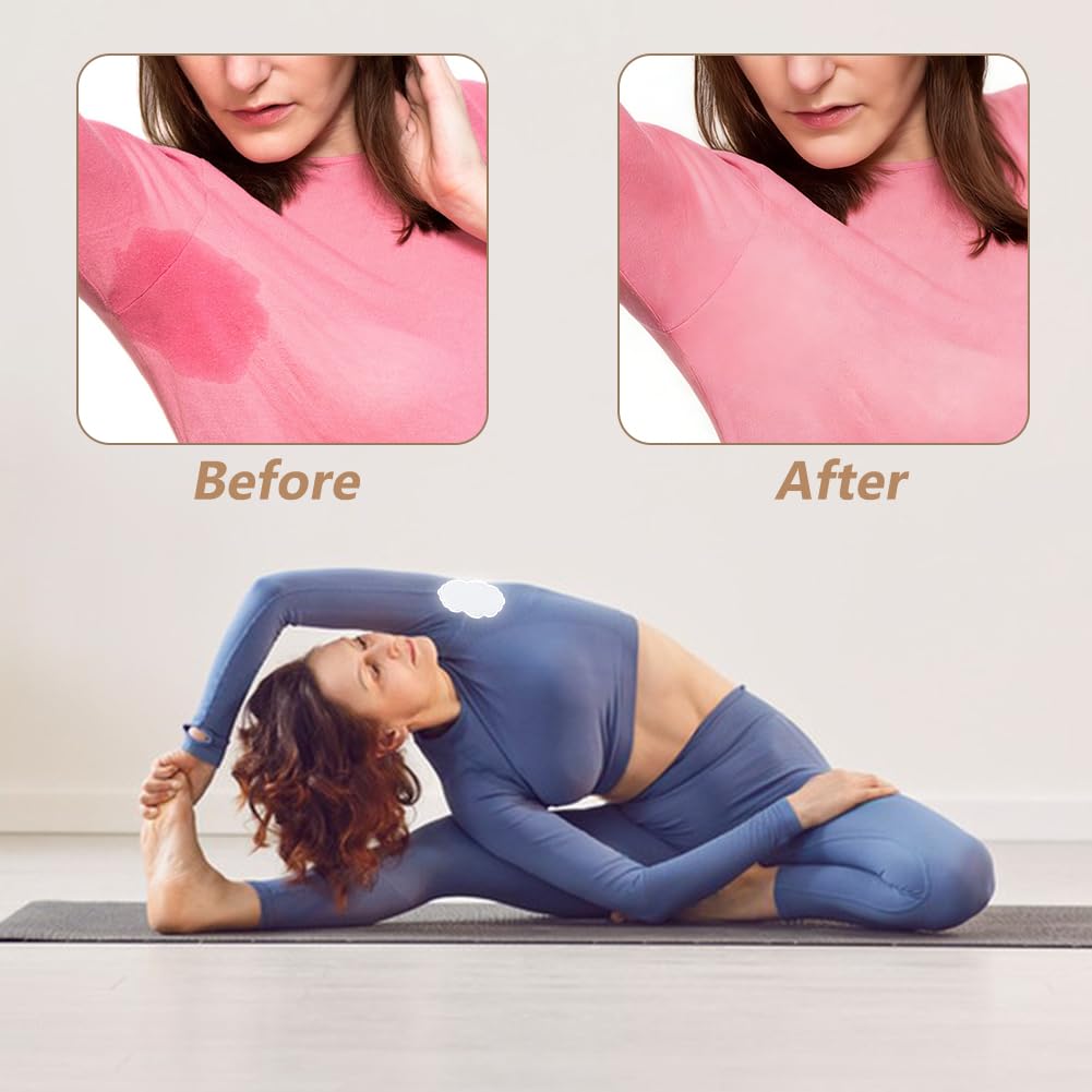 DICOSMETIC 120Pcs Underarm Sweat Pads Armpit Sweat Pads for Women and Men Disposable Dress Guards Comfortable Non Visible Unflavored Beauty and Personal Care DICOSMETIC