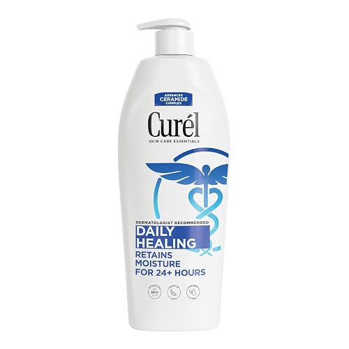 Curel Daily Healing Body Lotion for Dry Skin, Dermatologist Recommended Hydrating Body Lotion with Advanced Ceramides Complex, 13 Oz Beauty & Personal Care Curel