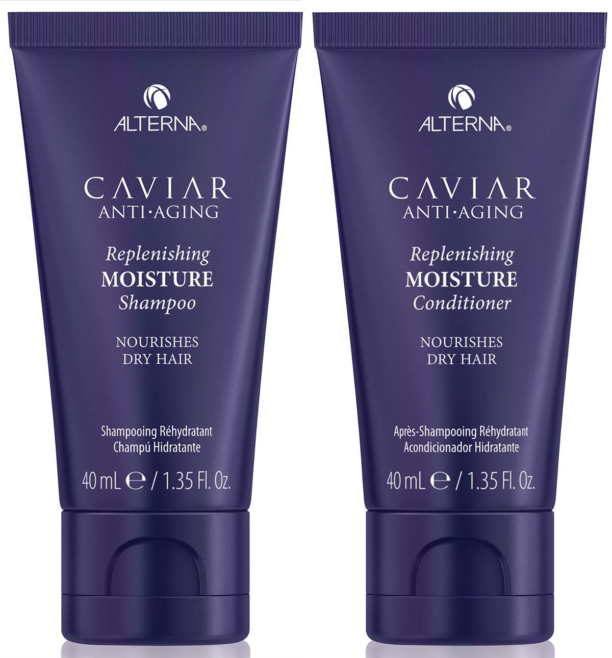Alterna Caviar Anti-Aging Replenishing Moisture Shampoo and Conditioner Set, For Dry, Brittle Hair, Protects, Restores and Hydrates, Sulfate Free Beauty & Personal Care Alterna