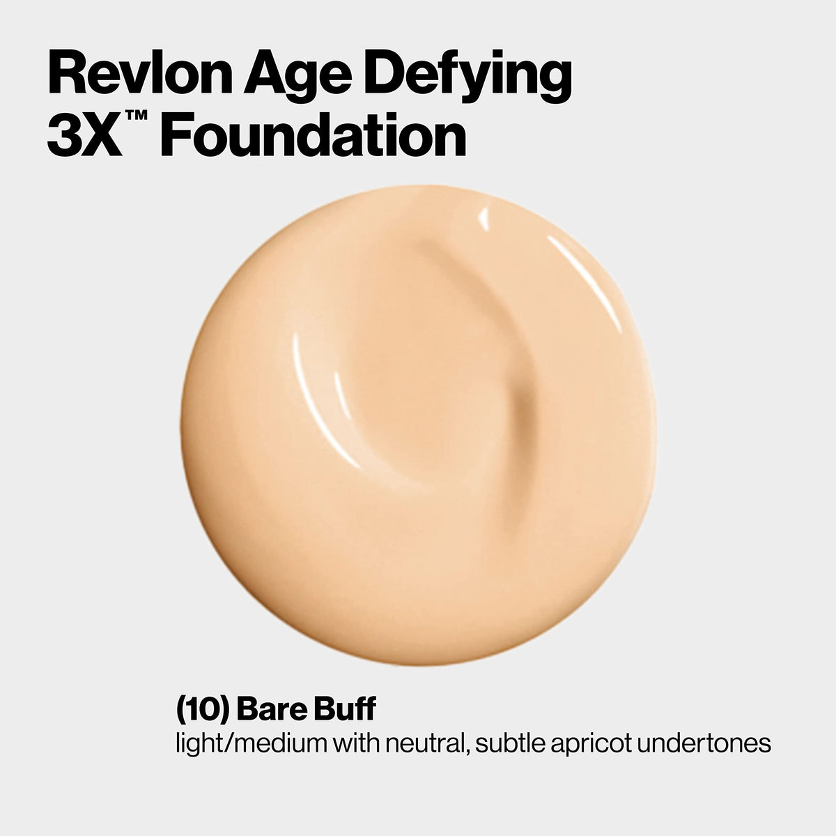 Revlon Liquid Foundation, Age Defying 3XFace Makeup, Anti-Aging and Firming Formula, SPF 20, Longwear Medium Buildable Coverage with Natural Finish Beauty & Personal Care REVLON