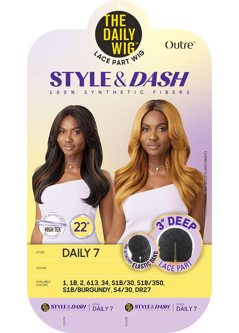 Outre The Daily Wig - Style & Dash - Daily 7 (JET BLACK 1)