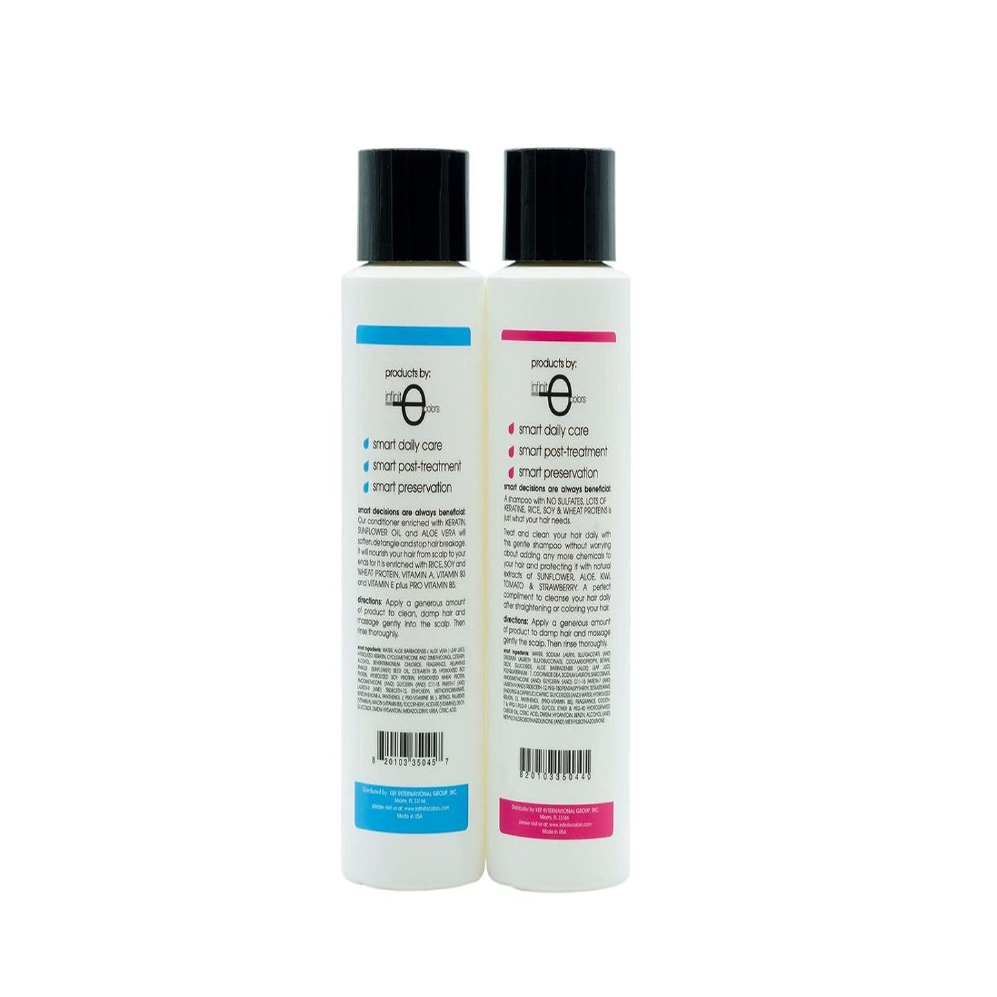 Shampoo and Conditioner Sulfate and Salt Free 16oz for Keratin Treated Hair by Smart Protection Beauty & Personal Care Infinito Colors
