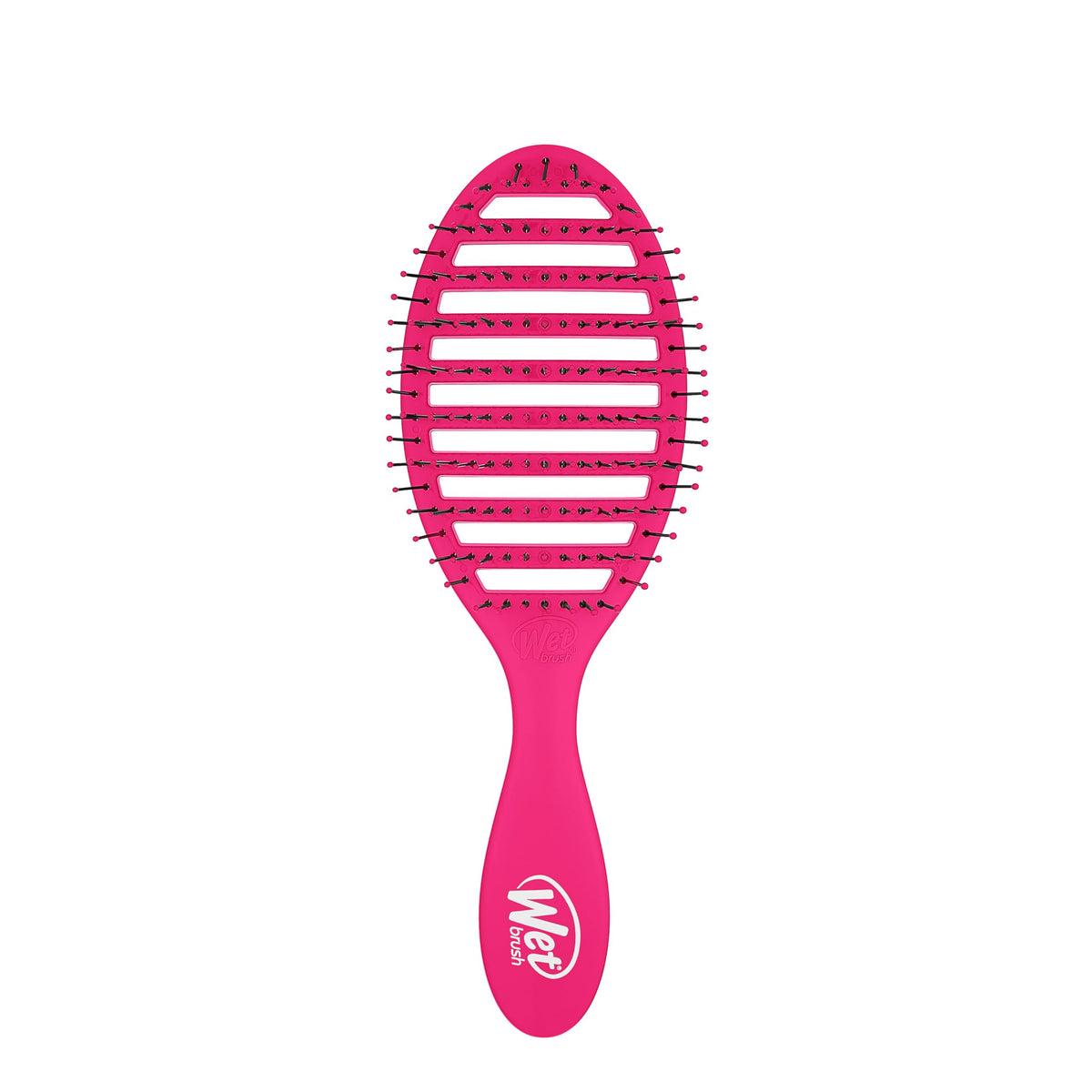 Wet Brush Speed Dry Hair Brush - Pink - Vented Design and Ultra Soft HeatFlex Bristles Are Blow Dry Safe With Ergonomic Handle Manages Tangle and
