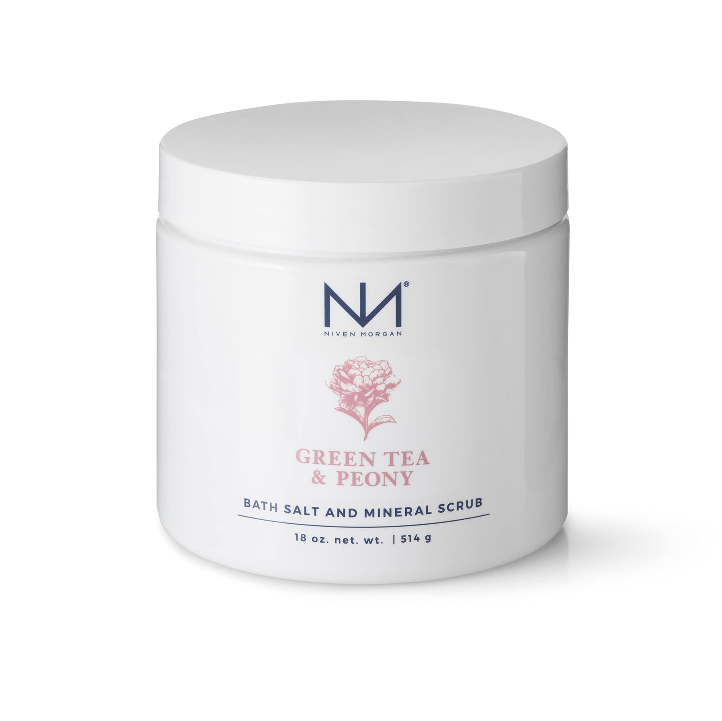 Niven Morgan Green Tea & Peony Dead Sea, & Epsom Soak Bath Salt and Spa Mineral Scrub 18 oz. Beauty and Personal Care Niven Morgan
