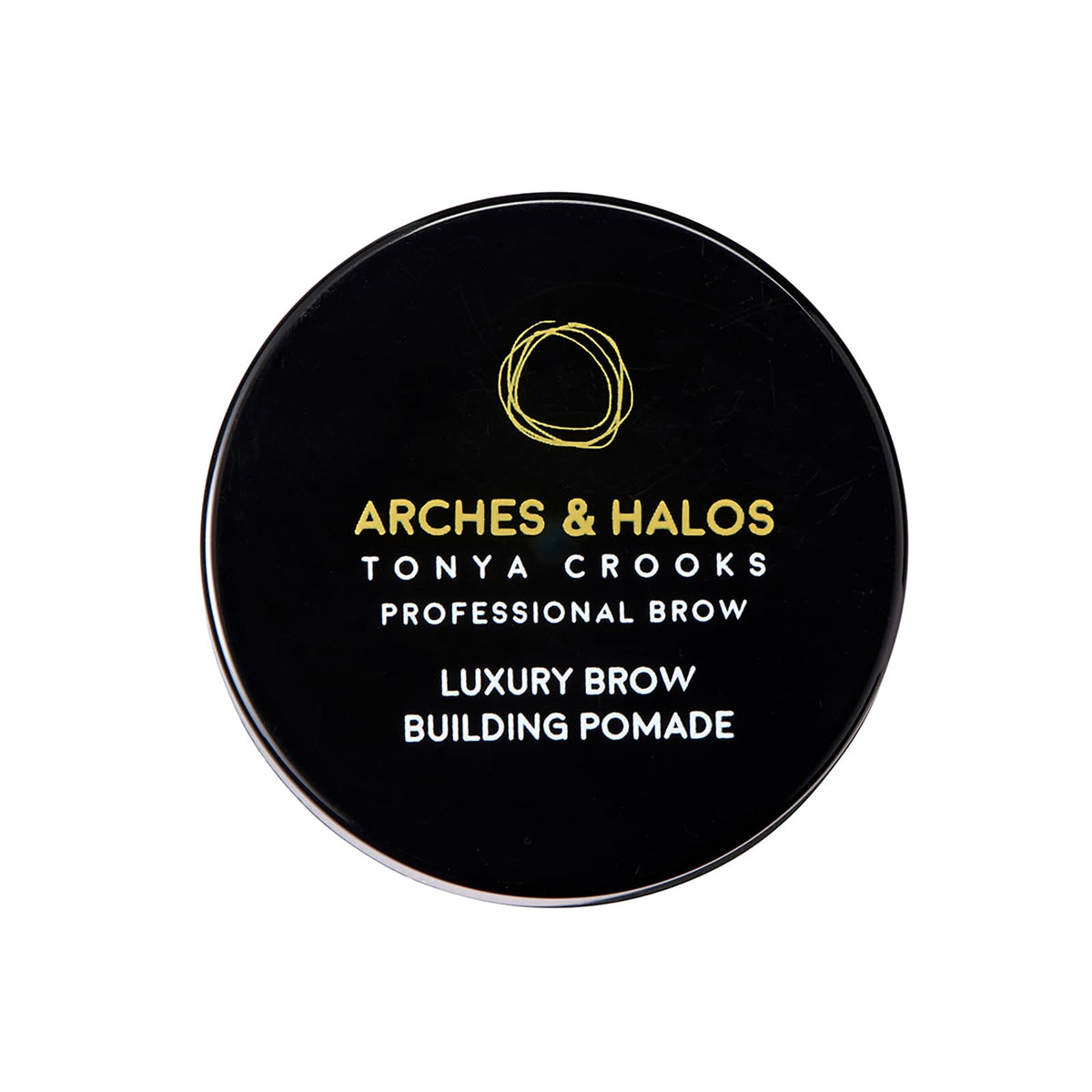 Arches and Halos Luxury Brow Building Pomade - Vegan Eyebrow Pomade - Creamy, Long Wearing Color for Clean, Defined Brows - Neutral Brown - 0.1 oz