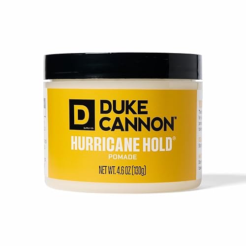 Duke Cannon Supply Co. Hurricane Hold Pomade - 4.6 oz - Extra Strong Hold, No Shine, Water-Based for Easy Washout, Long-Lasting Hair Control Beauty & Personal Care Duke Cannon Supply Co.