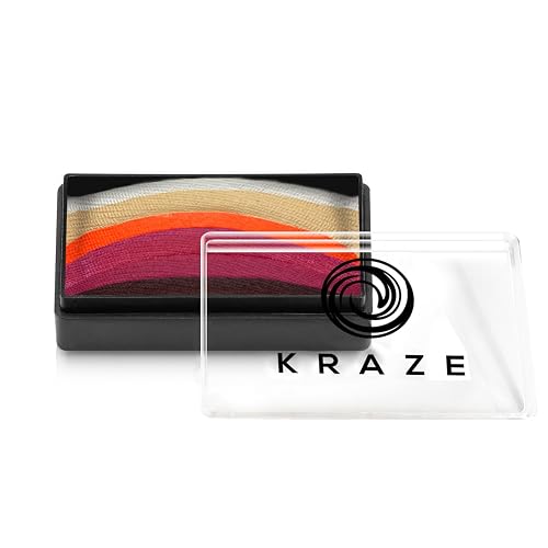 Kraze FX Dome Stroke - Romantic Lily by Linnea (25 gm), Professional 1-Stroke Split Cake, Hypoallergenic, Non-Toxic, Water Activated Face & Body Beauty & Personal Care Kraze FX