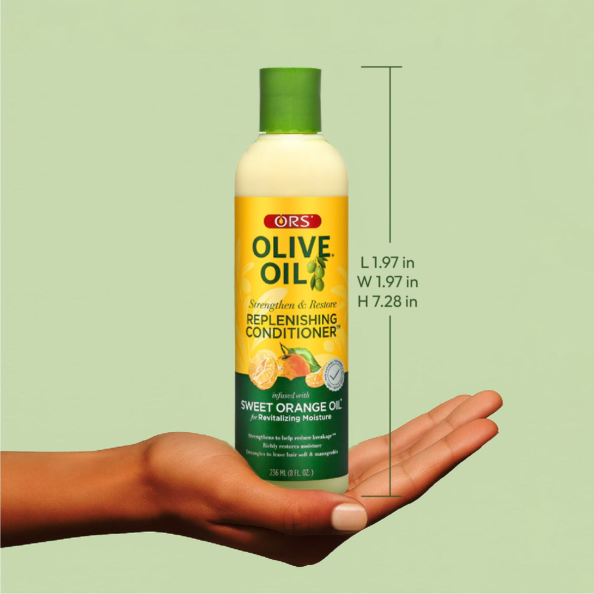 ORS Olive Oil Strengthen & Restore Replenishing Conditioner Orange Oil 8 Ounces (Pack of 2)