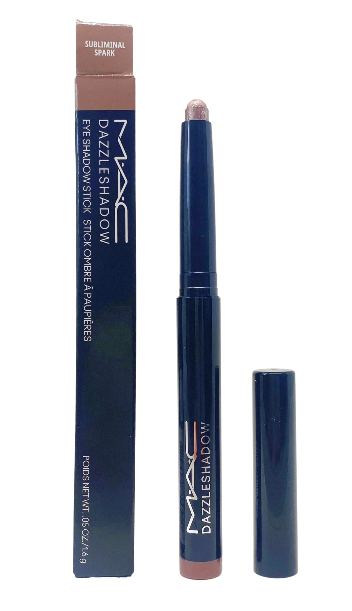 MAC Dazzleshadow Eye Shadow Stick - Subliminal Spark (silver pearl) .05 Oz / 1.6 g