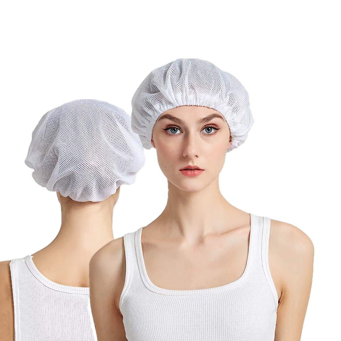 3PC Mesh Sleep Caps Bonnet Night Cap Hair Net Hair Loss Cap for Curly Hair Protection Home Salon Spa Catering White Beauty and Personal Care PENINSULA LOVE