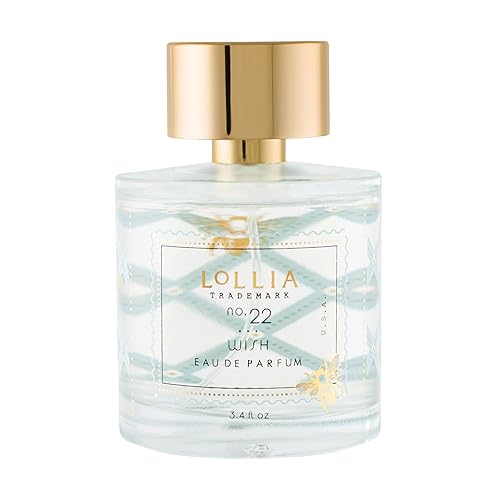 LOLLIA Wish Eau de Parfum, 3.4 fl. oz., Sugar Cane, Vanilla Bean, & Jasmine Scented Beautifully Captivating Perfume, Luxury Long Lasting Women's Beauty & Personal Care LOLLIA