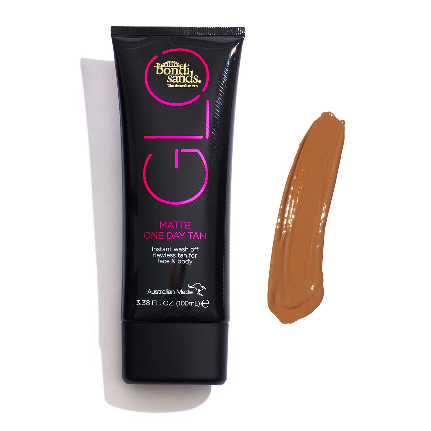 Bondi Sands GLO Matte One Day Tan | Instantly Provides a Flawless Bronze Finish for Face & Body | Transfer and Water Resistant | 100 ml/3.38 Oz Beauty & Personal Care Bondi Sands