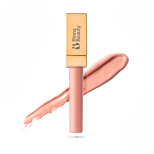 Rinna Beauty - Larger Than Life Lip Plumping Gloss - Life's A Peach - Vegan, Helps Boost Collagen, Increases Lip Volume, Elastin Production, Beauty & Personal Care Rinna Beauty